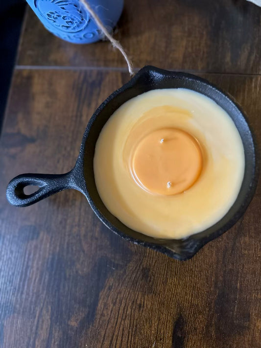 Mystery Cast Iron Pan Candle